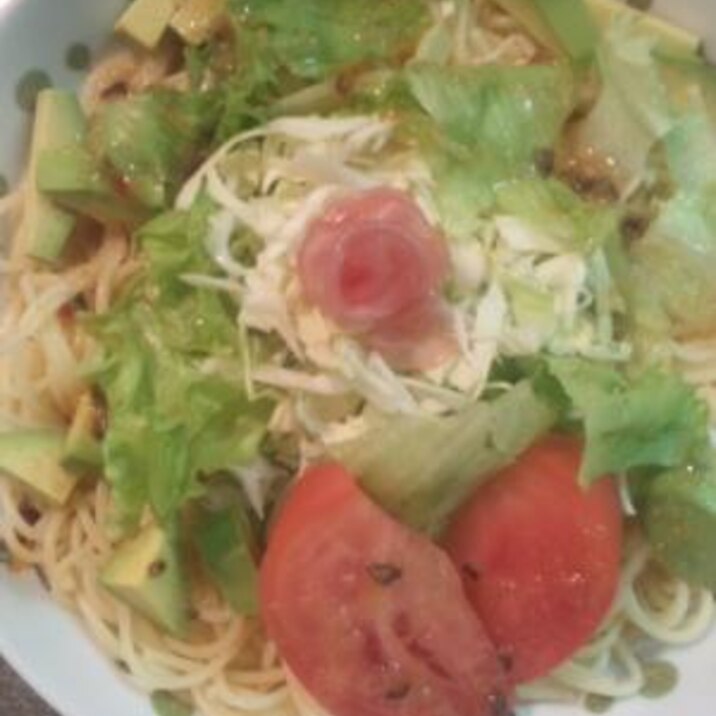 簡単手作りタレ 和風醤油サラダ麺 レシピ 作り方 By Sirahoshi 楽天レシピ